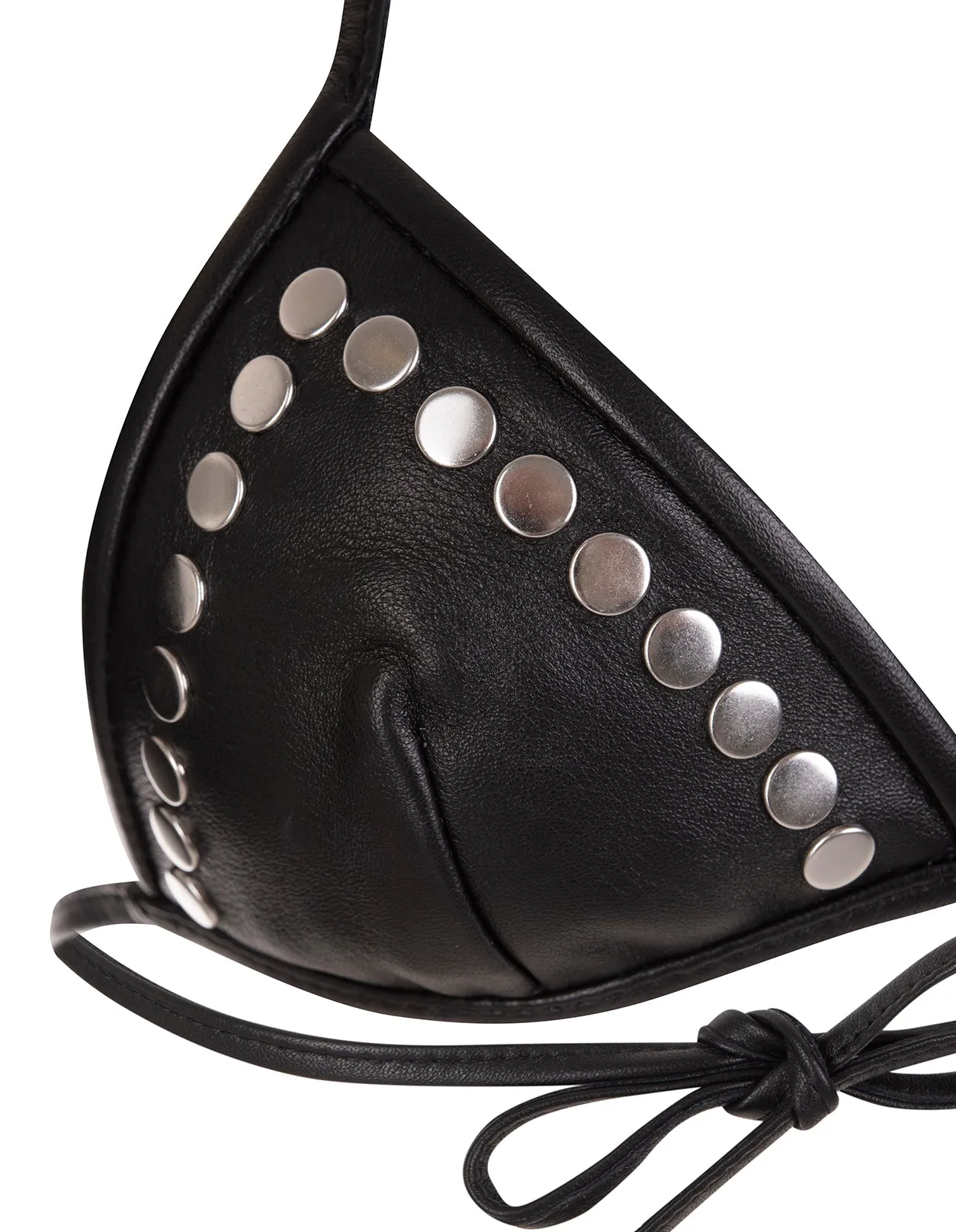 Alessandra Rich Studded-Detail Bikini Top