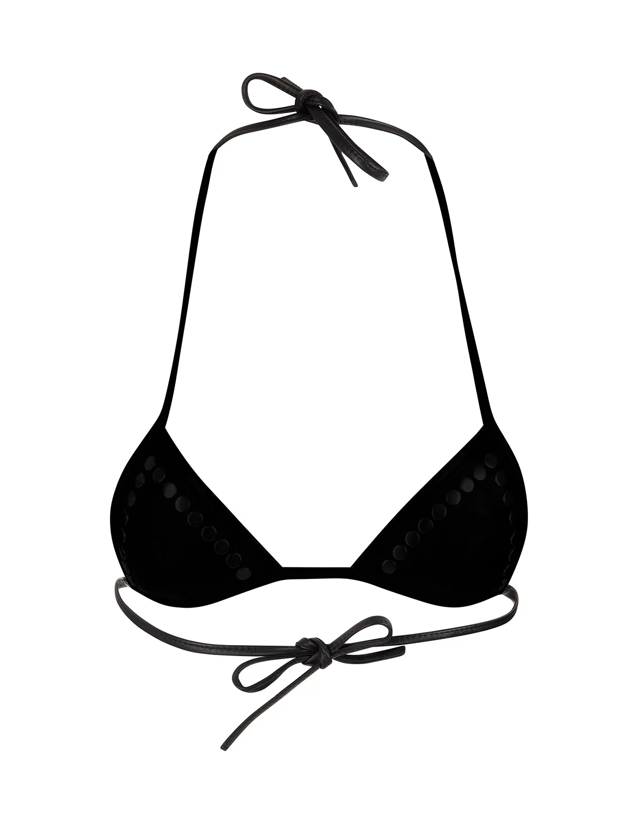 Alessandra Rich Studded-Detail Bikini Top