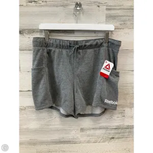 Athletic Shorts By Reebok In Grey, Size: L