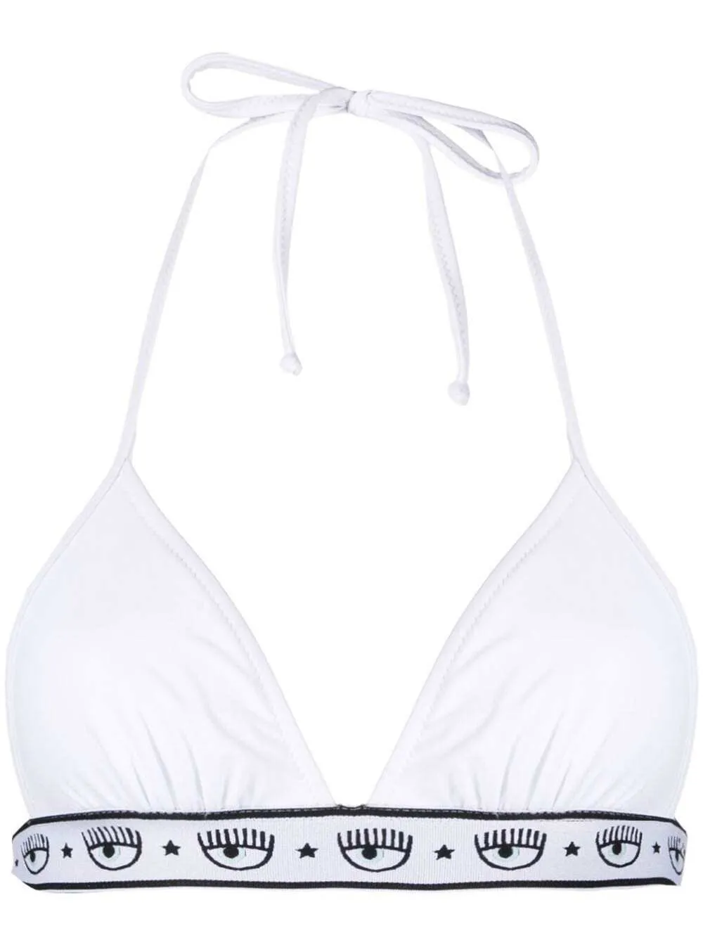 Chiara Ferragni Iconic Logo Mania Tape Bikini Top