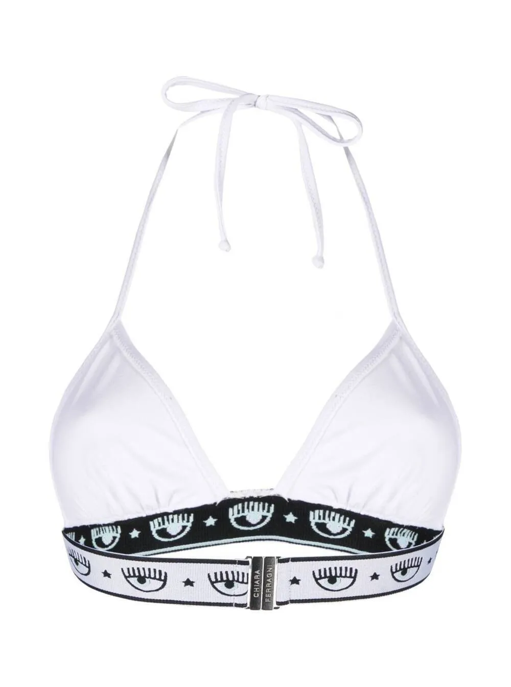 Chiara Ferragni Iconic Logo Mania Tape Bikini Top