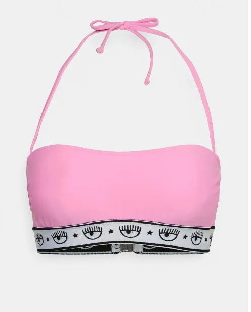 Chiara Ferragni Logo Band Bikini Top