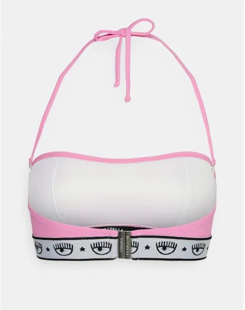 Chiara Ferragni Logo Band Bikini Top