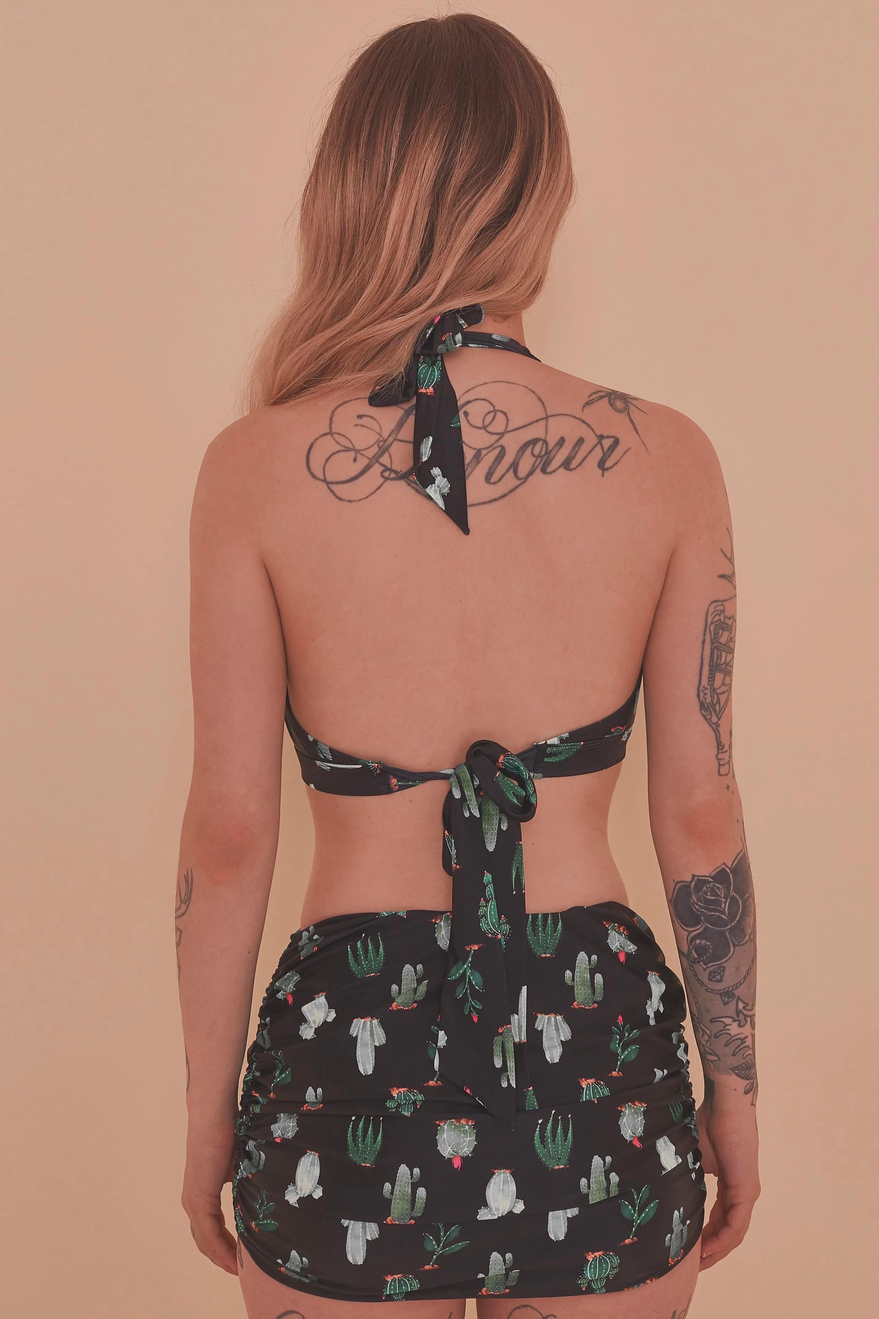 Collectif Cactus Ruched Triangle Bikini Top