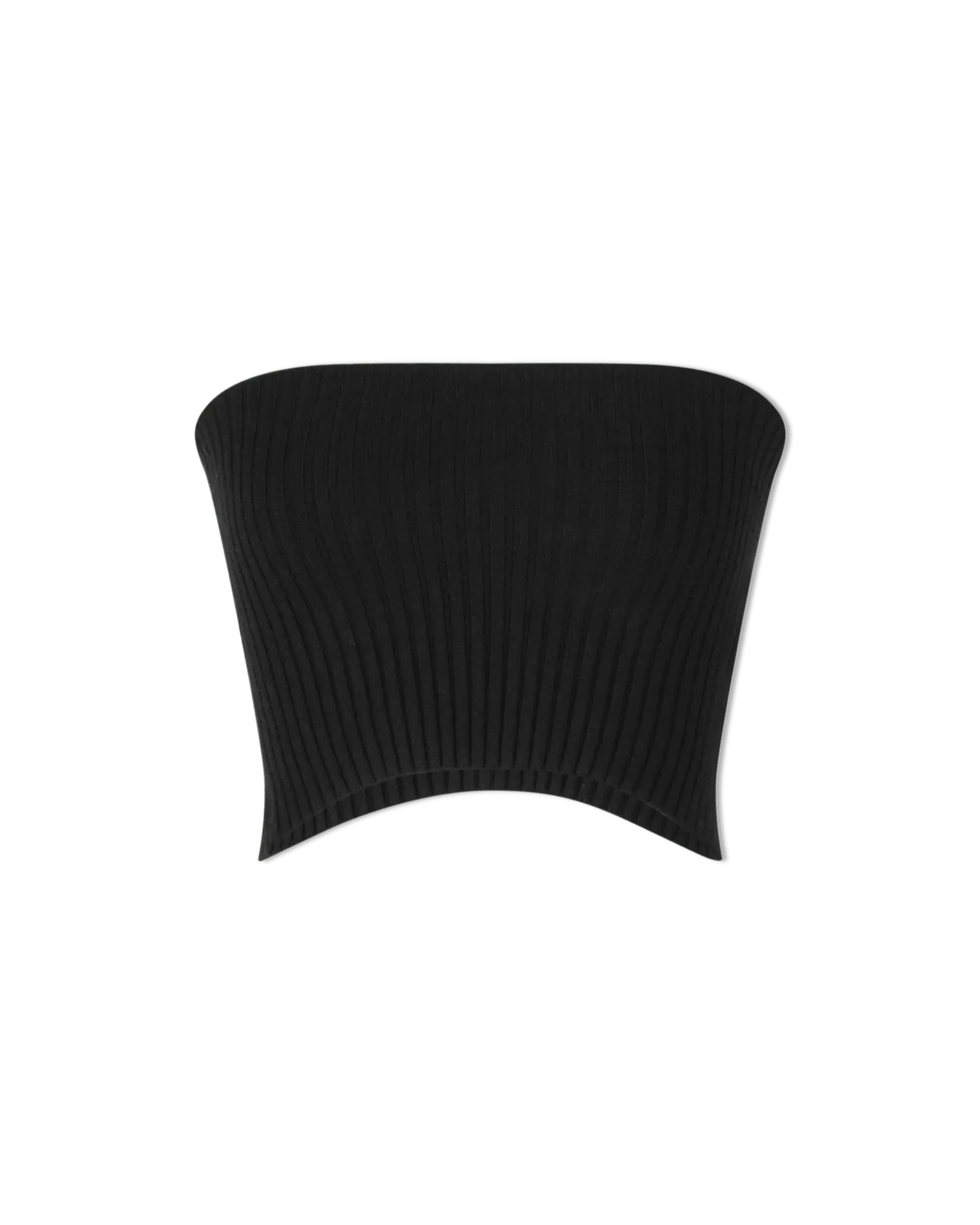 Cropped Wool Tube Top