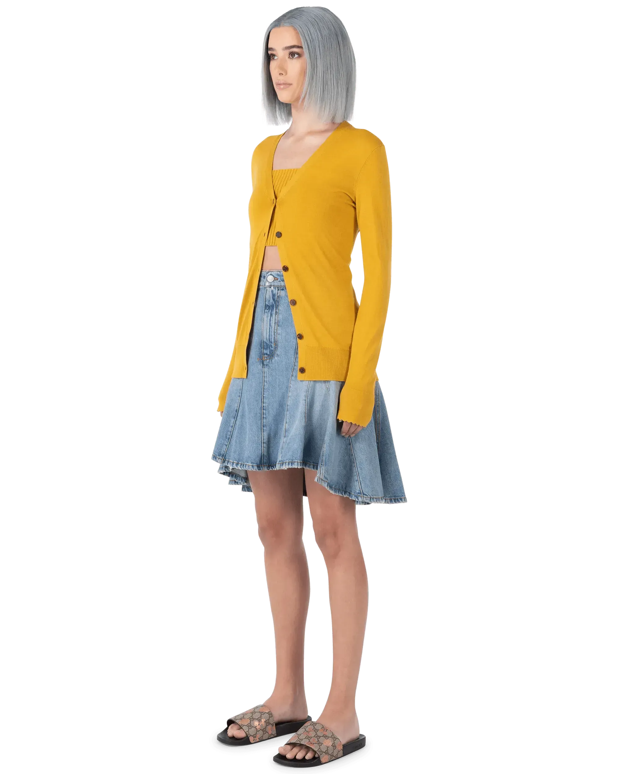 Cropped Wool Tube Top
