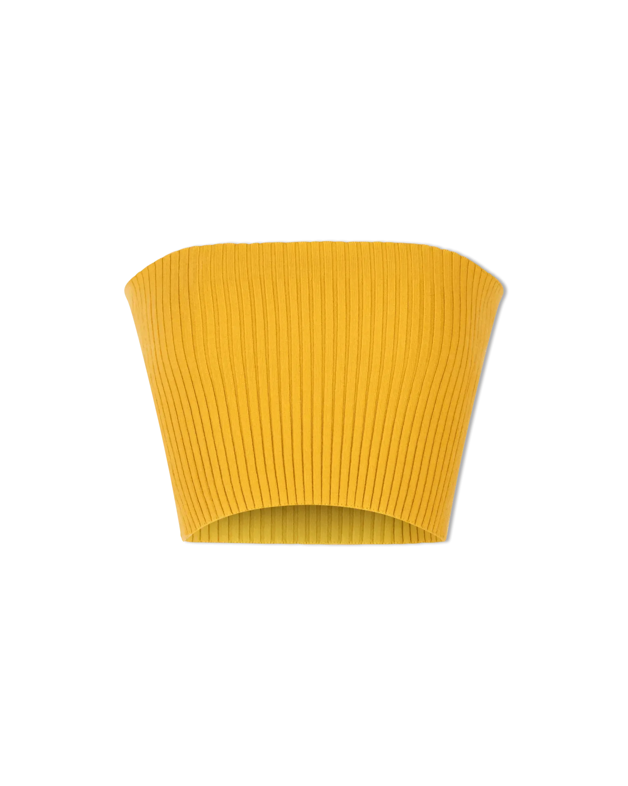 Cropped Wool Tube Top