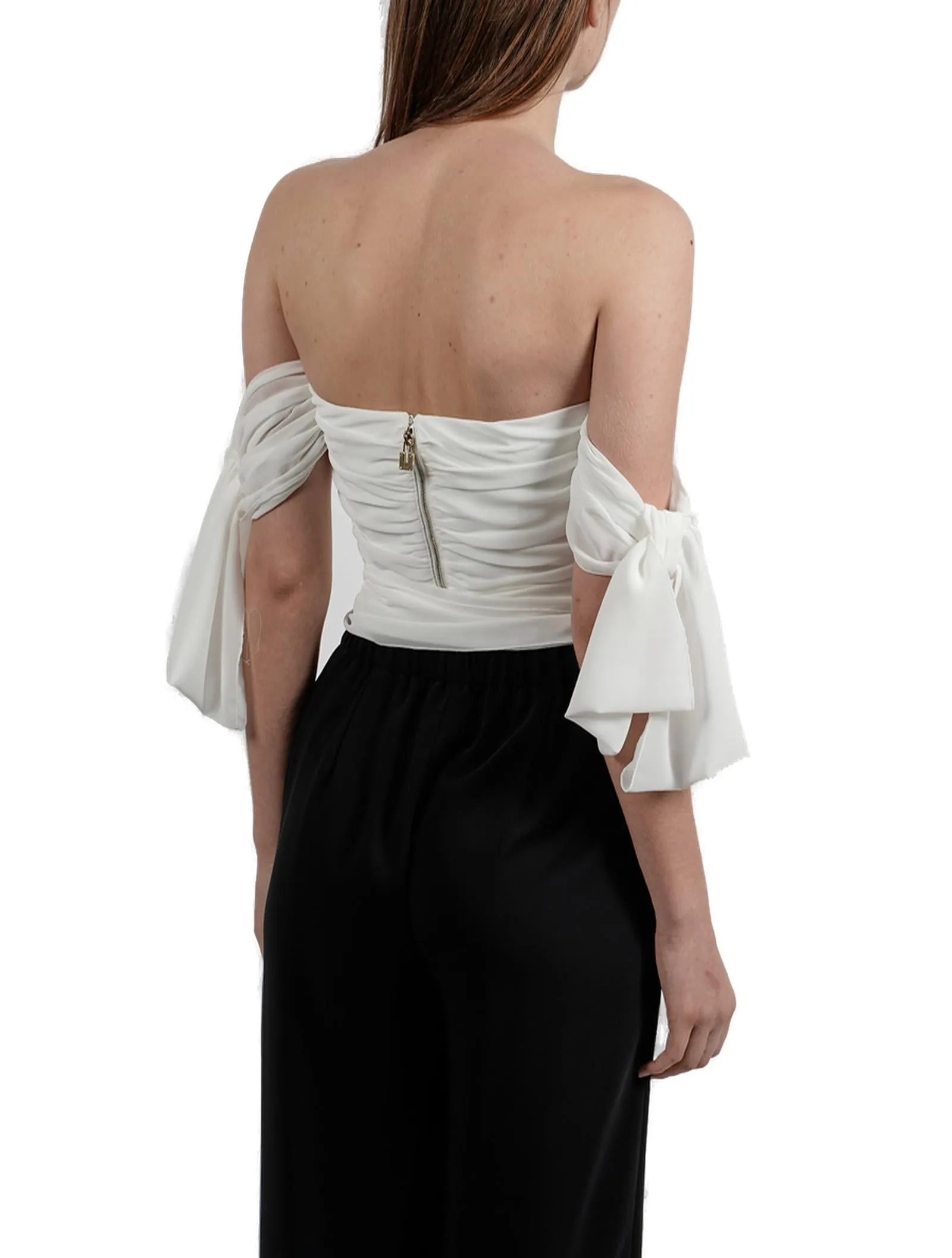 Elisabetta Franchi Sweetheart-Neck Strapless Top
