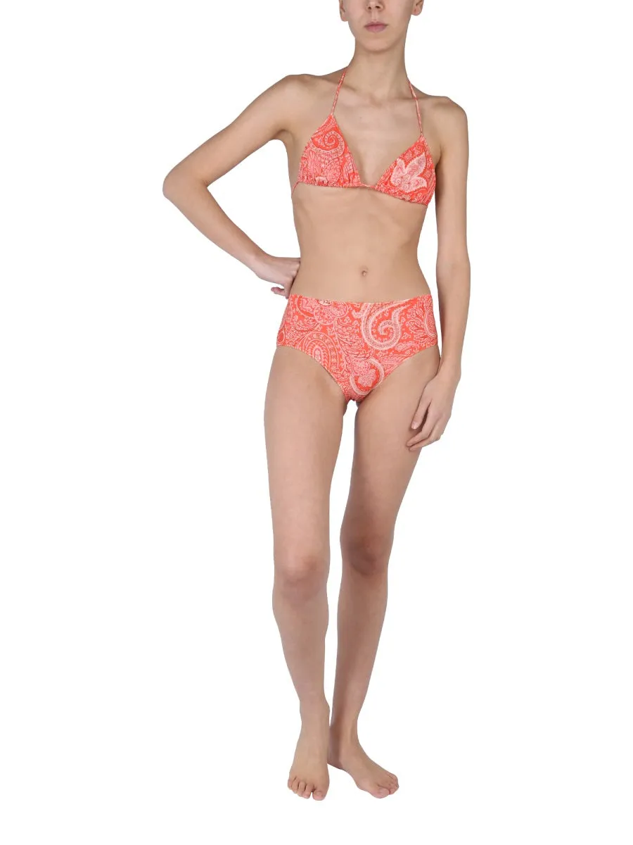 Etro Paisley Printed Stretch Bikini Set