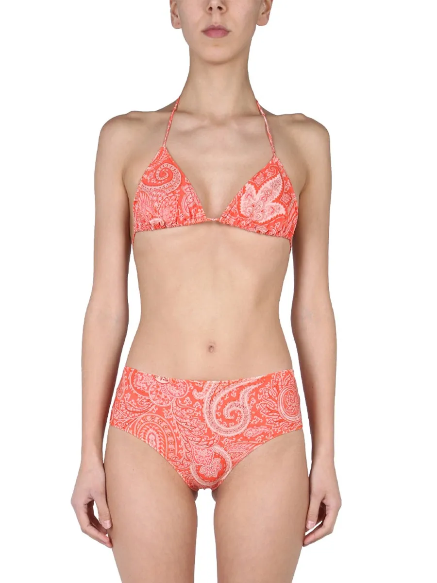 Etro Paisley Printed Stretch Bikini Set
