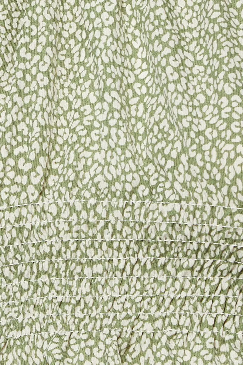 Geo Print Halter Top Sleeveless
