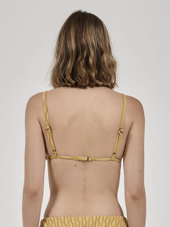 Gravitation Triangle Bikini Top - Mineral Yellow