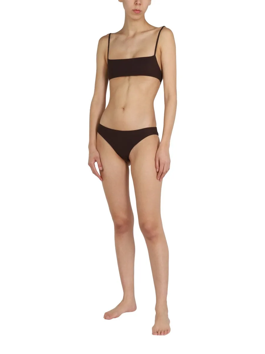 Jil Sander  Logo-Printed Spaghetti Strap Bikini Set