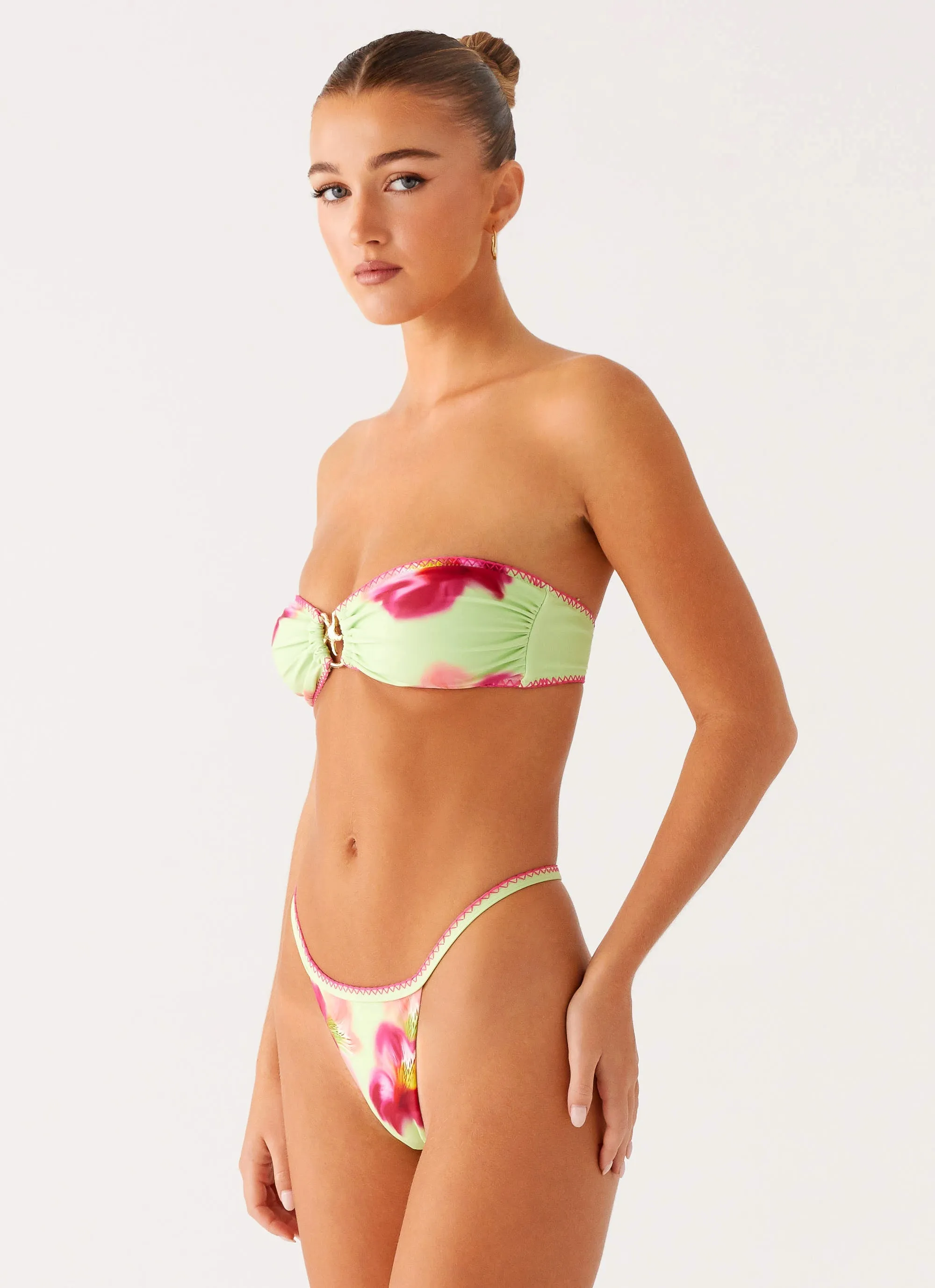 Laurel Bikini Bottom - Green Tropical