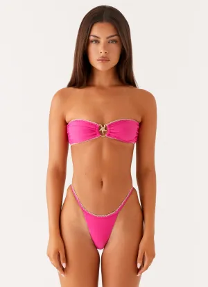 Laurel Bikini Bottoms - Fuchsia