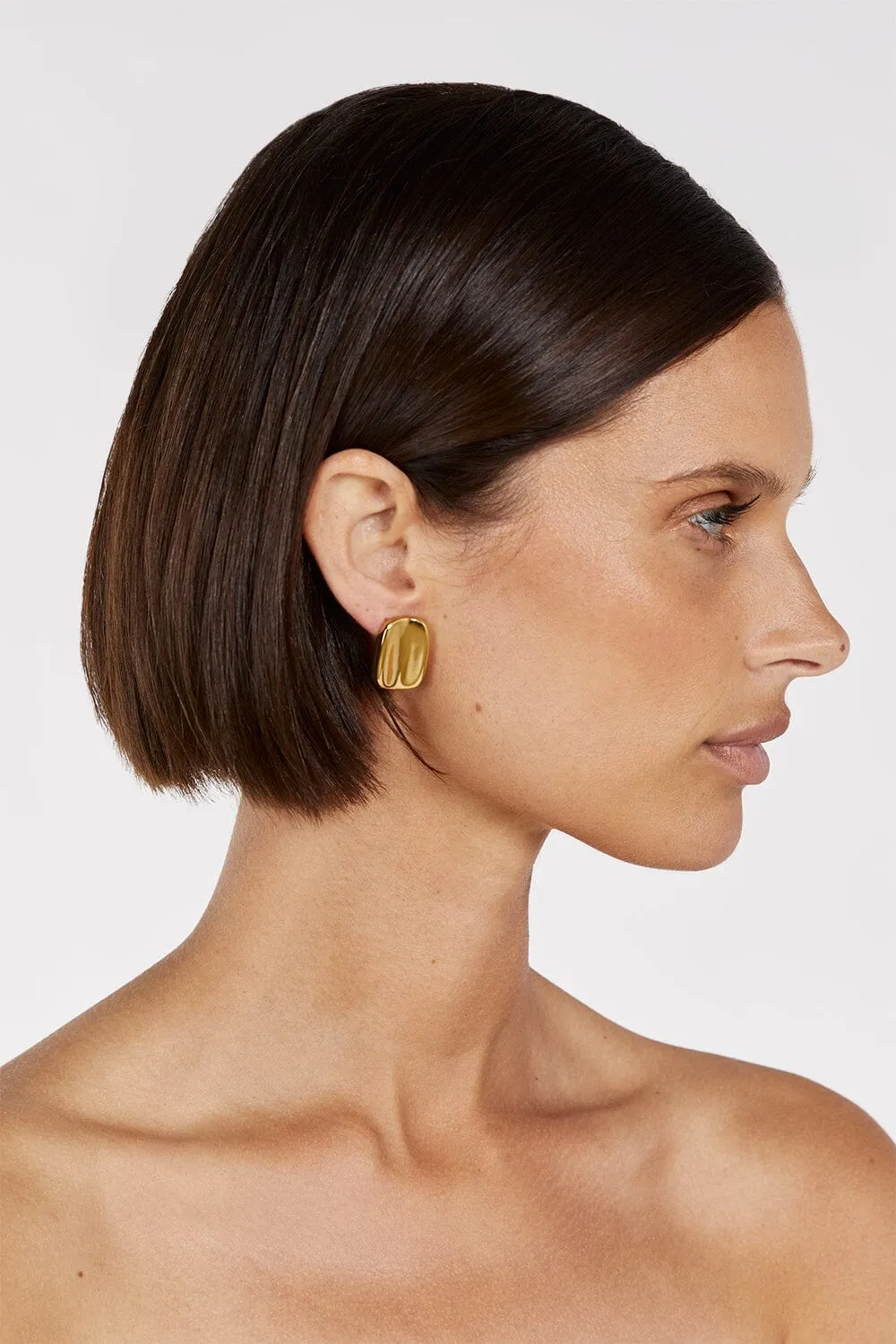 LUV AJ THE MELROSE EARRING GOLD