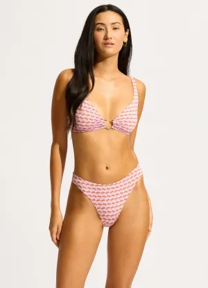 Mala Ring Front Tank Bikini Top - Blossom