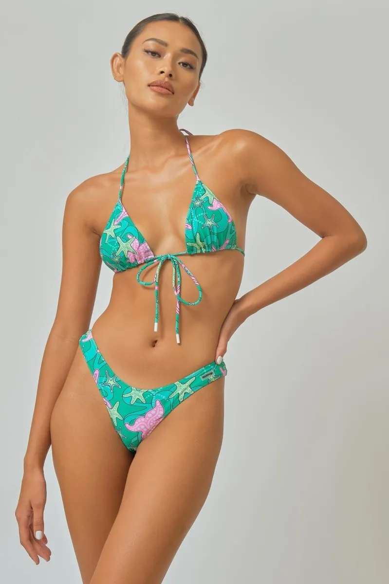 Martini High Rise Cheeky Bottoms / Caribbean FINAL SALE