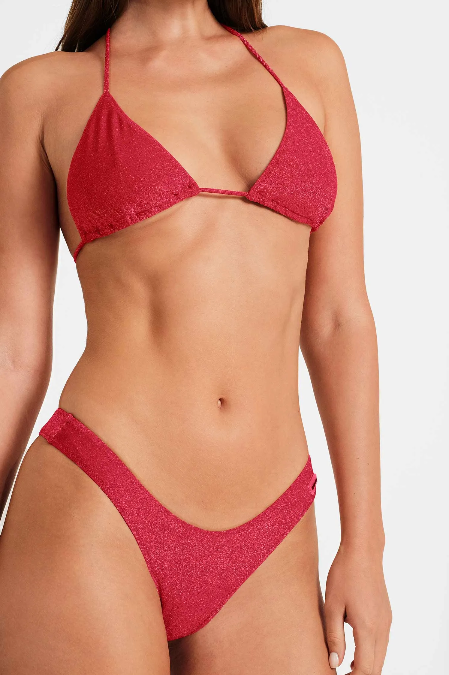 Martini High Rise Cheeky Bottoms / Ruby Shimmer FINAL SALE