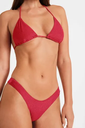 Martini High Rise Cheeky Bottoms / Ruby Shimmer FINAL SALE