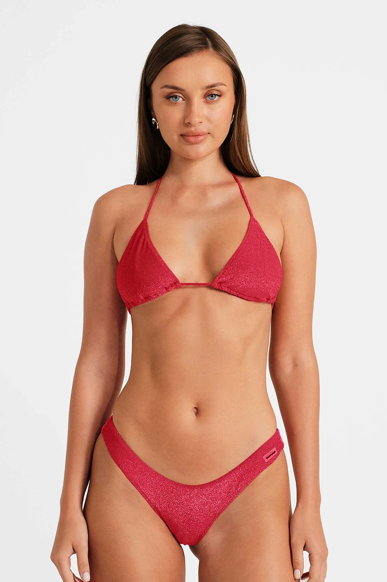 Martini High Rise Cheeky Bottoms / Ruby Shimmer FINAL SALE