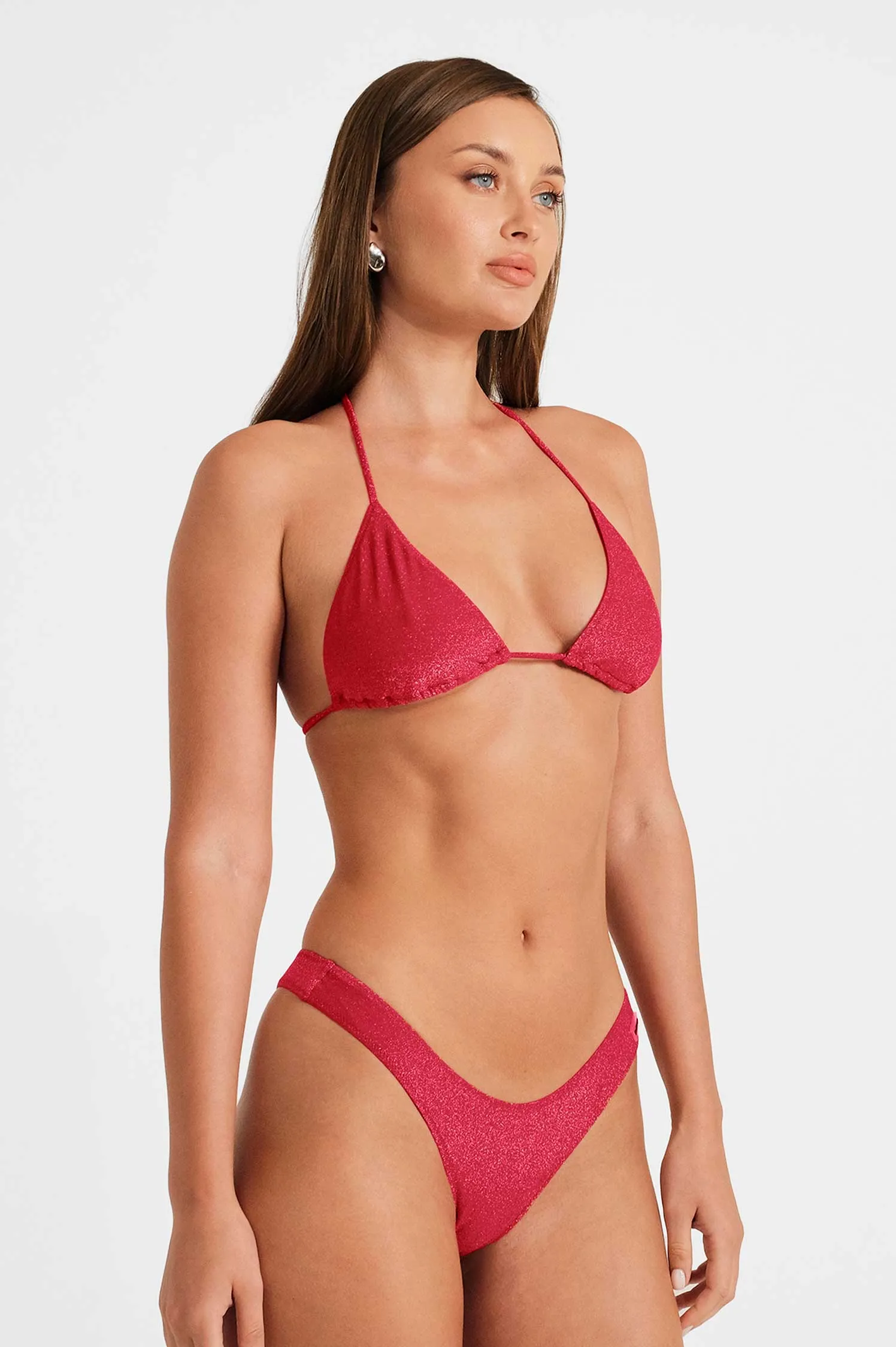 Martini High Rise Cheeky Bottoms / Ruby Shimmer FINAL SALE