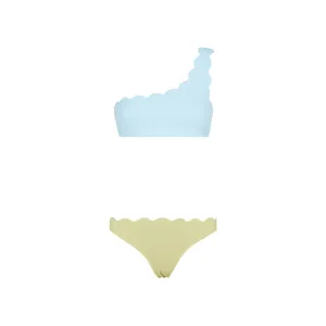 Marysia Reversible Scalloped Two-Tone Bikini