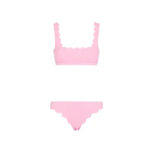 Marysia Reversible Two-Tone Scalloped Bikini