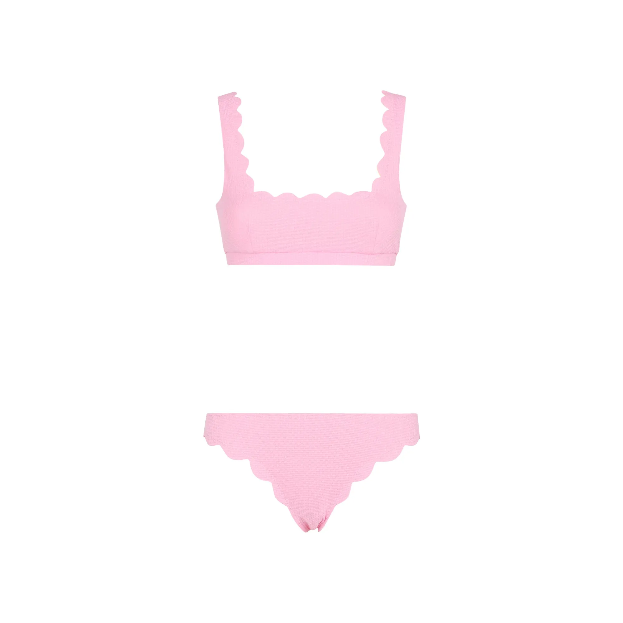 Marysia Reversible Two-Tone Scalloped Bikini