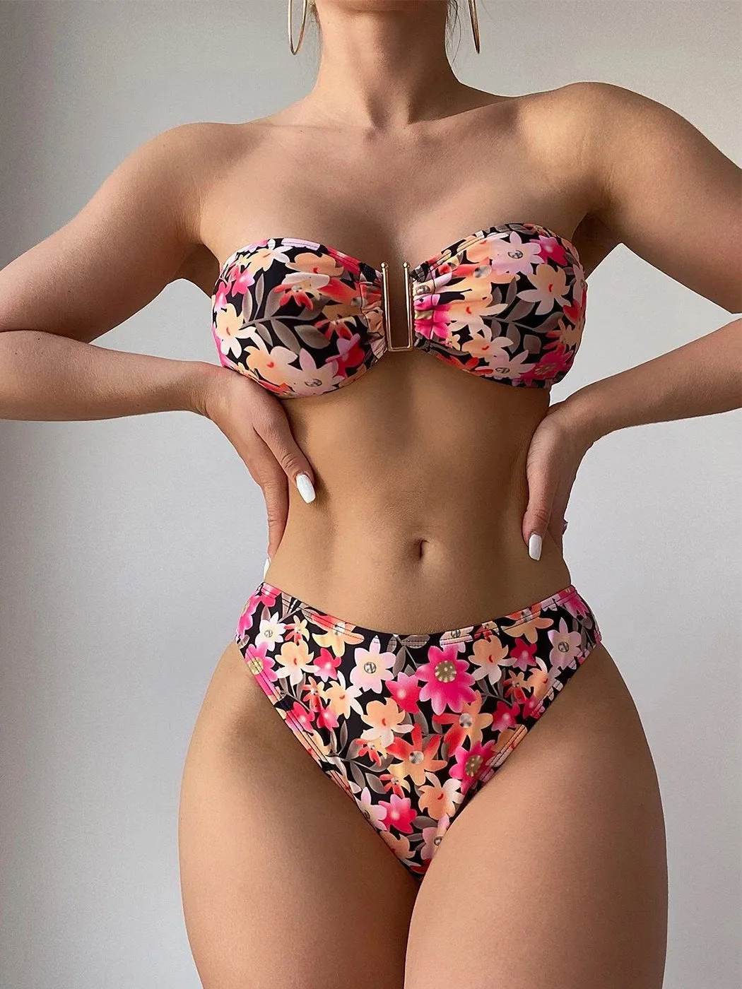 Metal U-shaped Bikini Trio