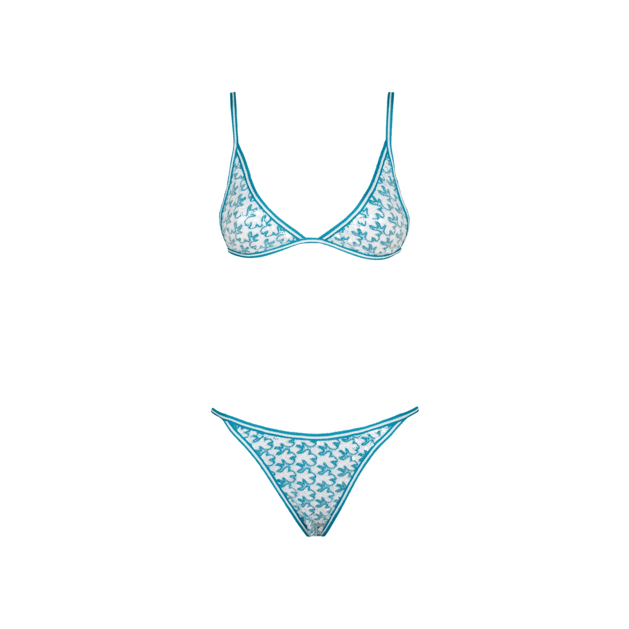 Missoni Sequin Embroidered Triangle Cup Bikini