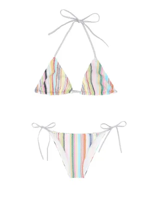 Missoni Stripe-Detailed Crochet Bikini