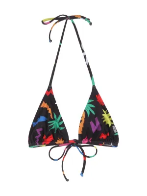Moschino Graphic Printed Bikini Top