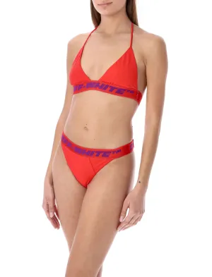 Off-White Logo Band Bikini Set