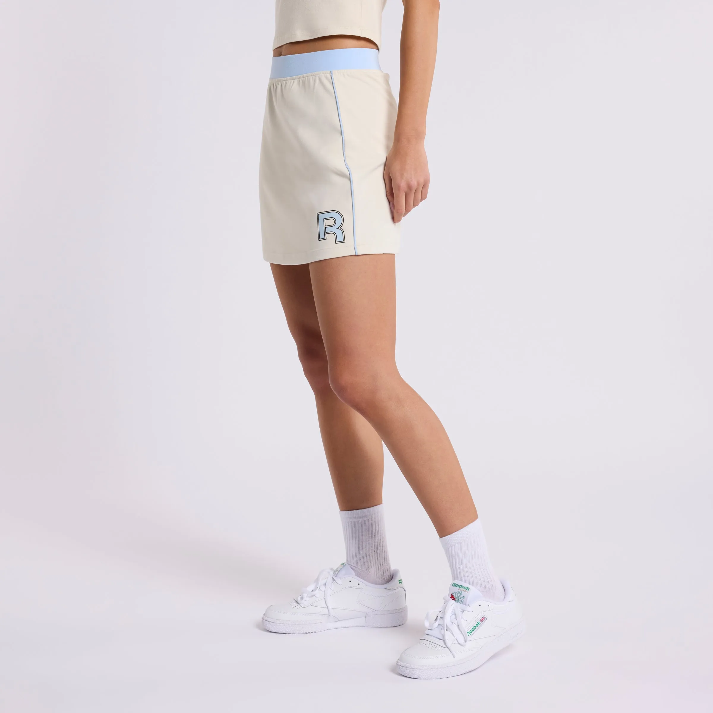 Ov Mini Skirt Alabaster/ Soft Blue