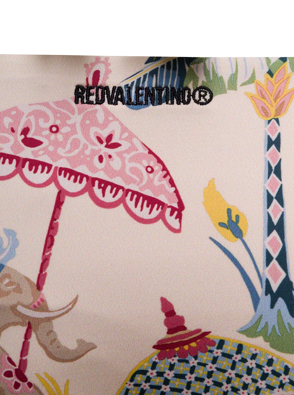 REDValentino Graphic Printed Halter-Neck Bikini Set