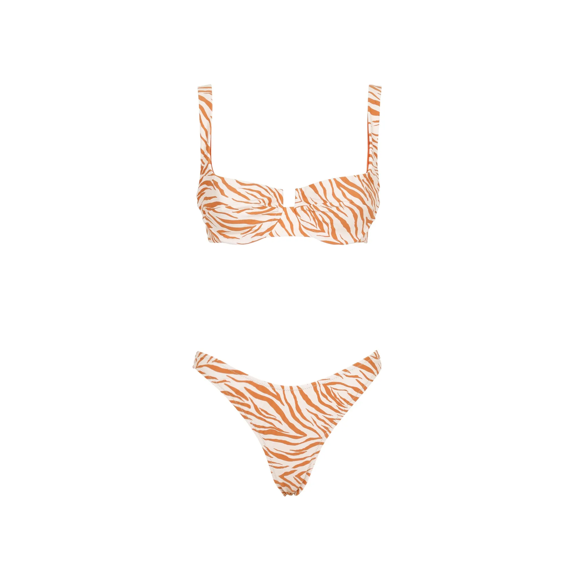 Reina Olga Brigitte Zebra Printed Bikini Set