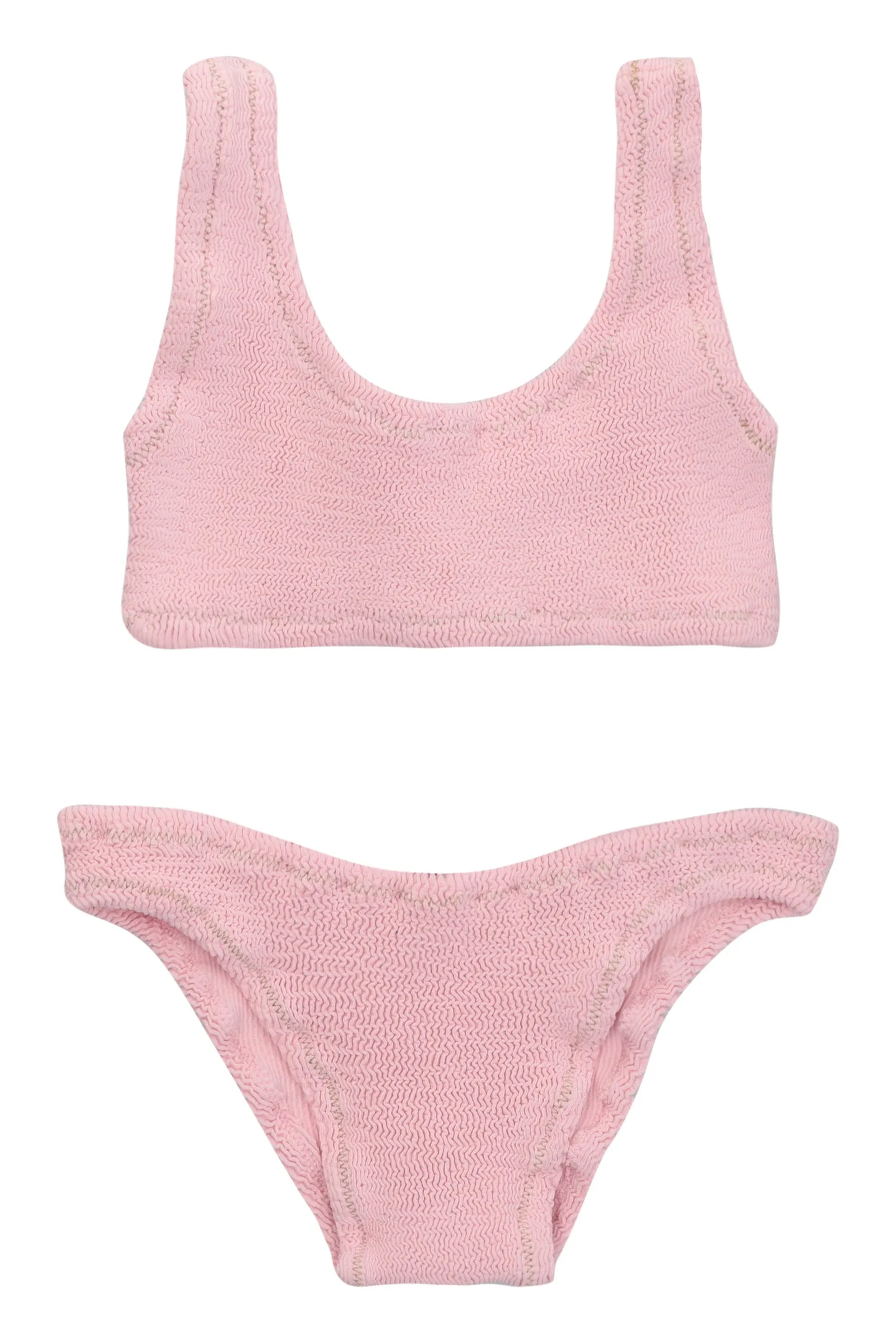 Reina Olga Ginny Scrunch Sleeveless Bikini Set