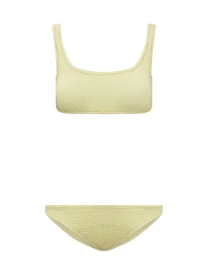Reina Olga Ginny Scrunch Sleeveless Bikini Set