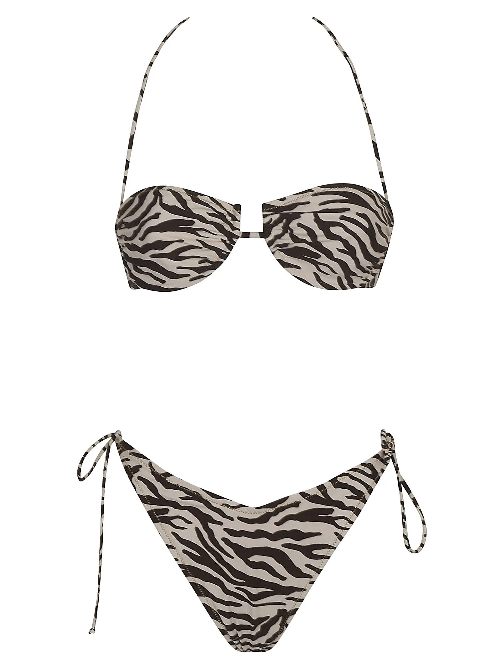 Reina Olga Penny Side Tied Bikini Set