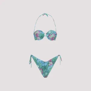 Reina Olga Penny Side Tied Bikini Set