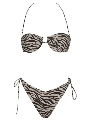 Reina Olga Penny Side Tied Bikini Set