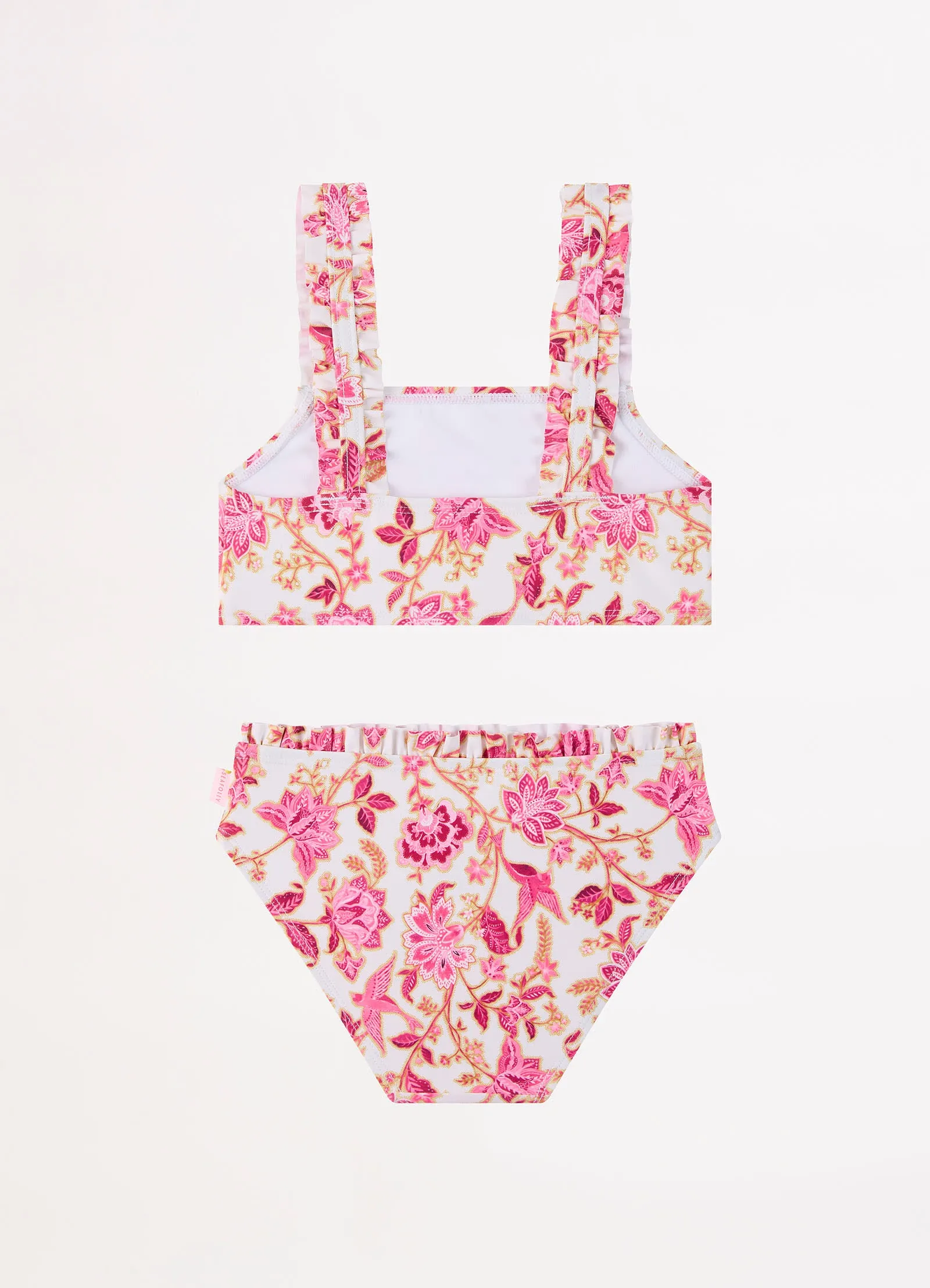 Silk Road Girls Mini Ruffle Bikini - Pink