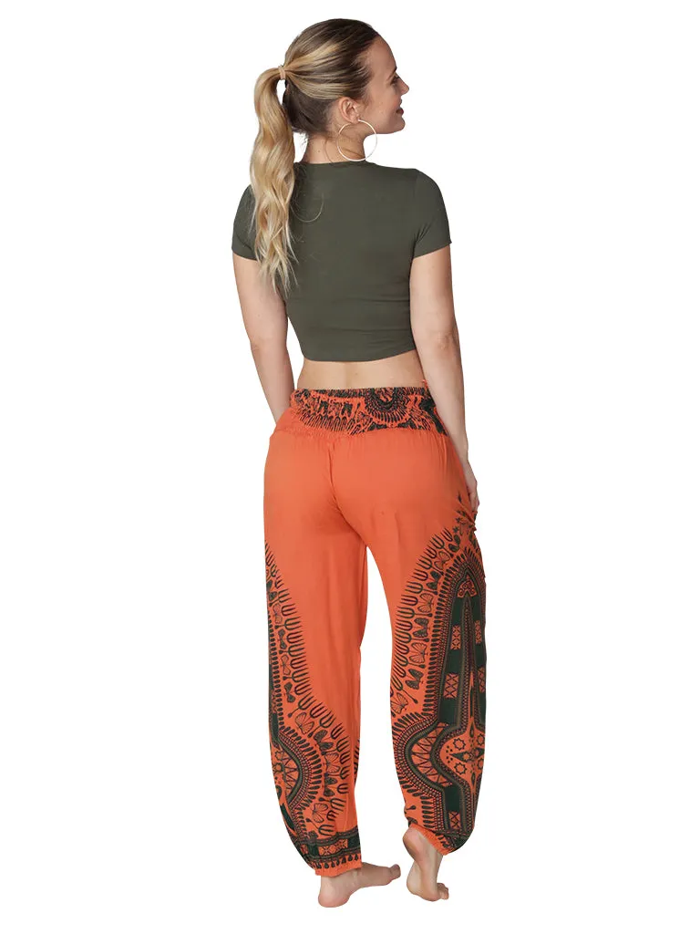 Smocked on top harem pant