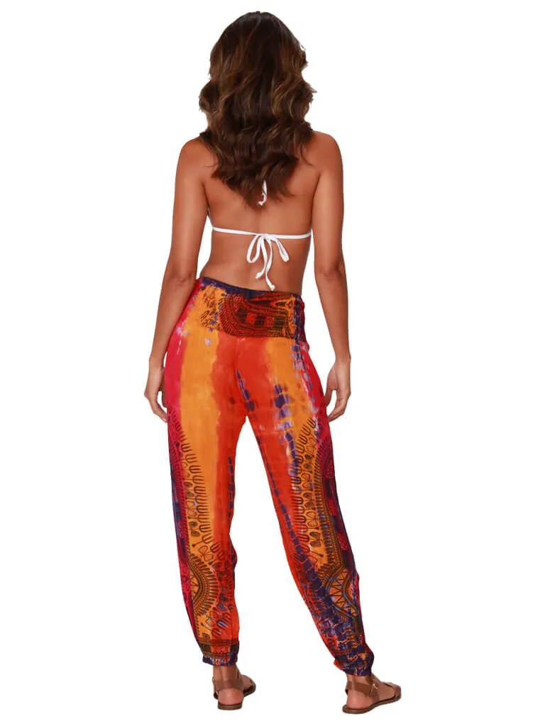Smocked on top harem pant