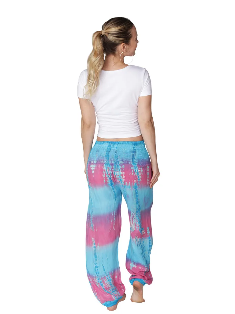 Smocked on top harem pant