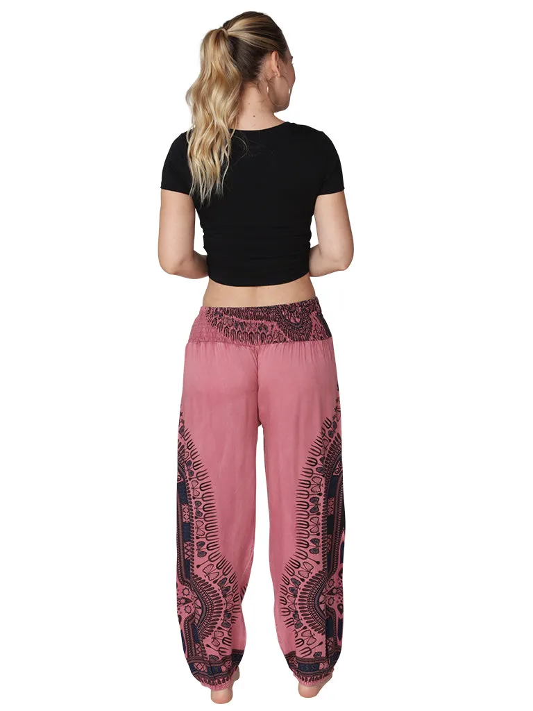 Smocked on top harem pant