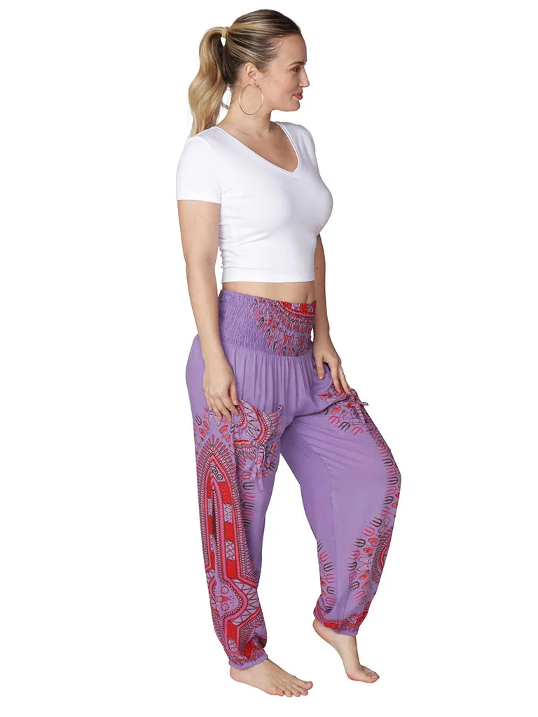 Smocked on top harem pant