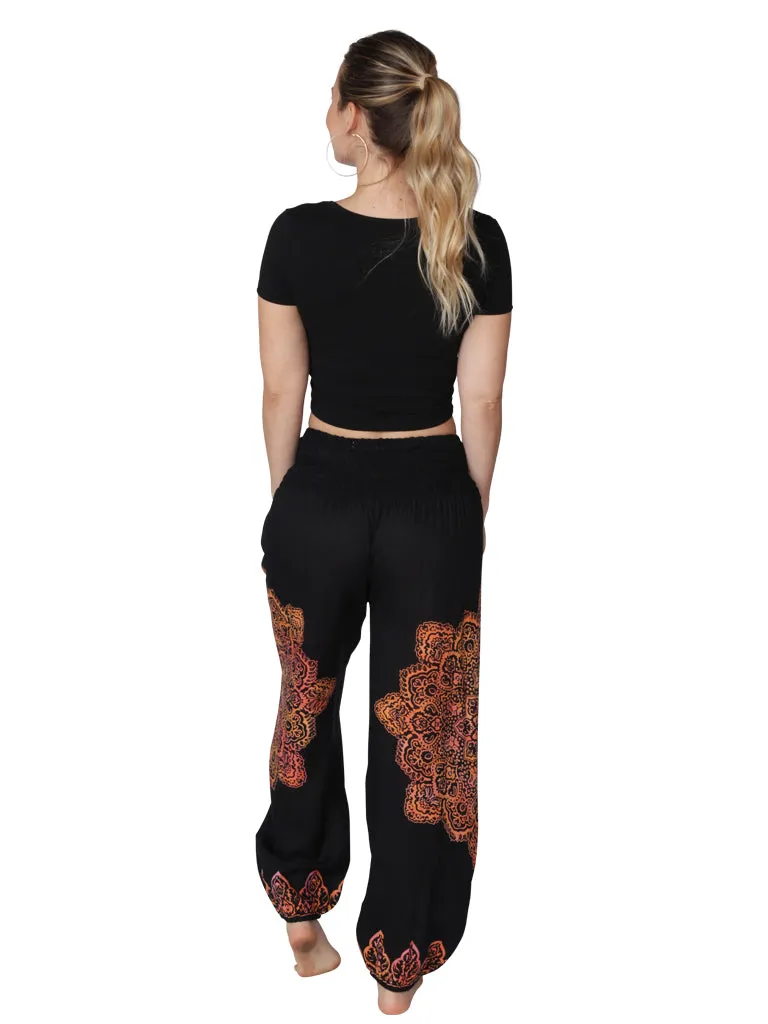Smocked on top harem pant