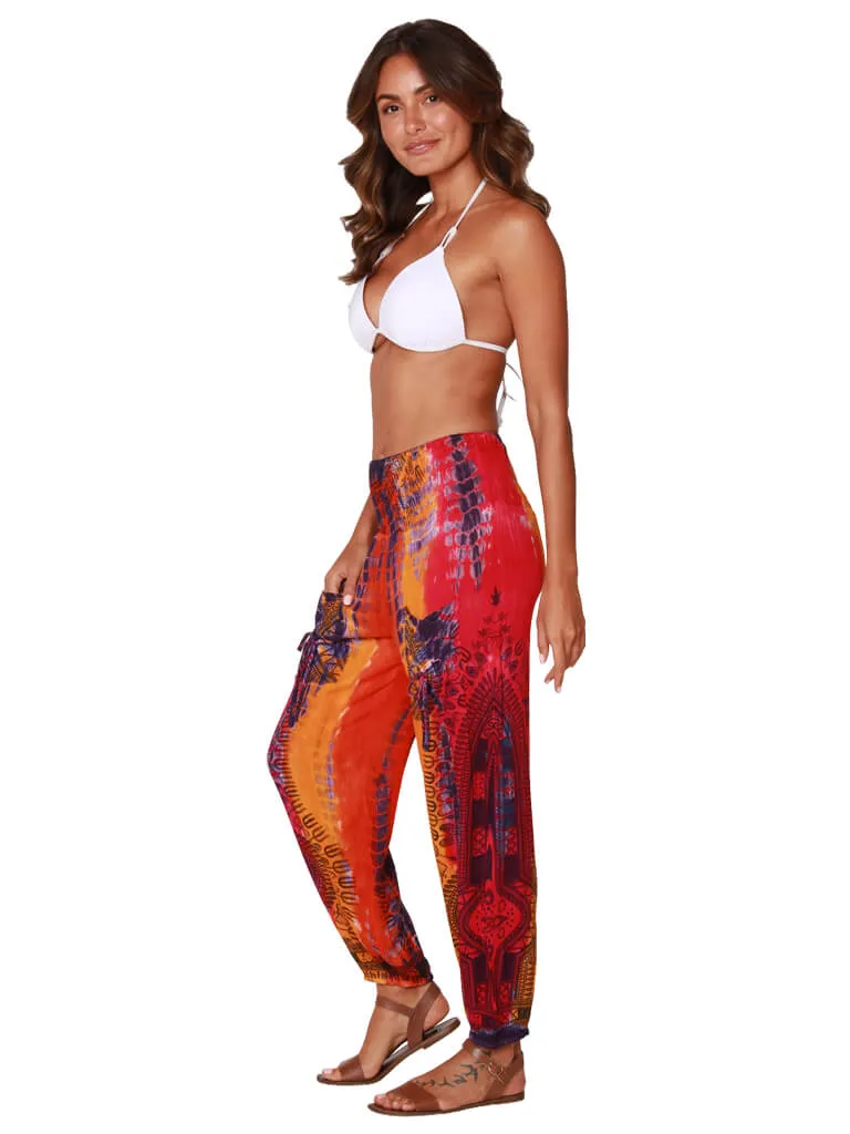 Smocked on top harem pant